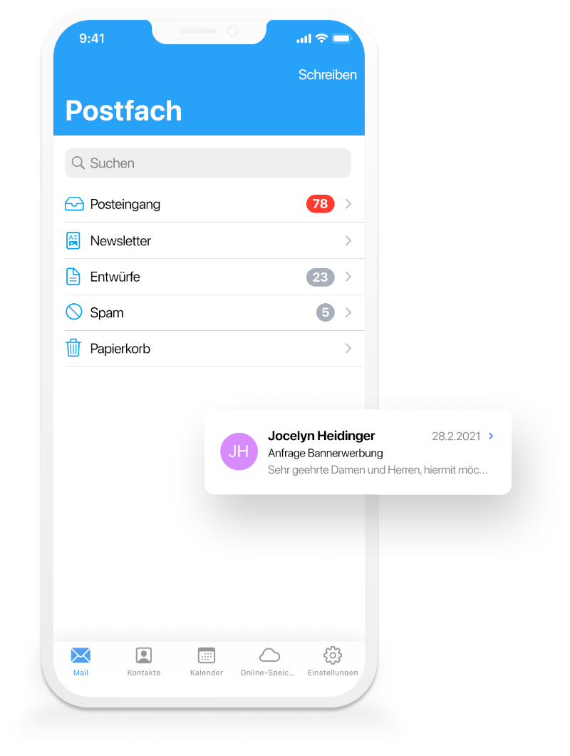 mail.ch mobile